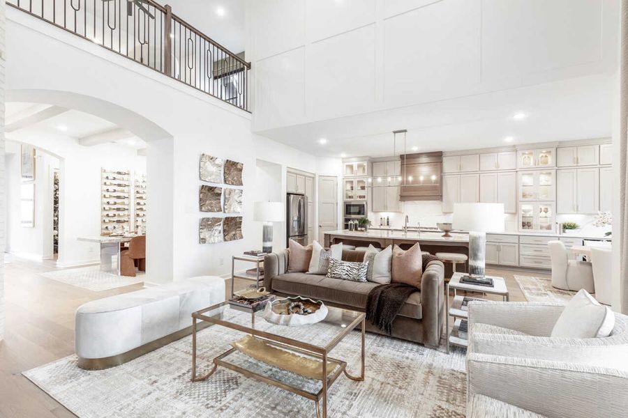 Representative Family Room - some options shown Representative Family Room - some options shown