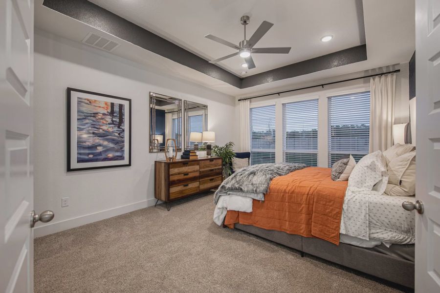Representative furnished interior of a home built from the Brody by Chesmar Homes in Esperanza 60's, Boerne (Image 12).