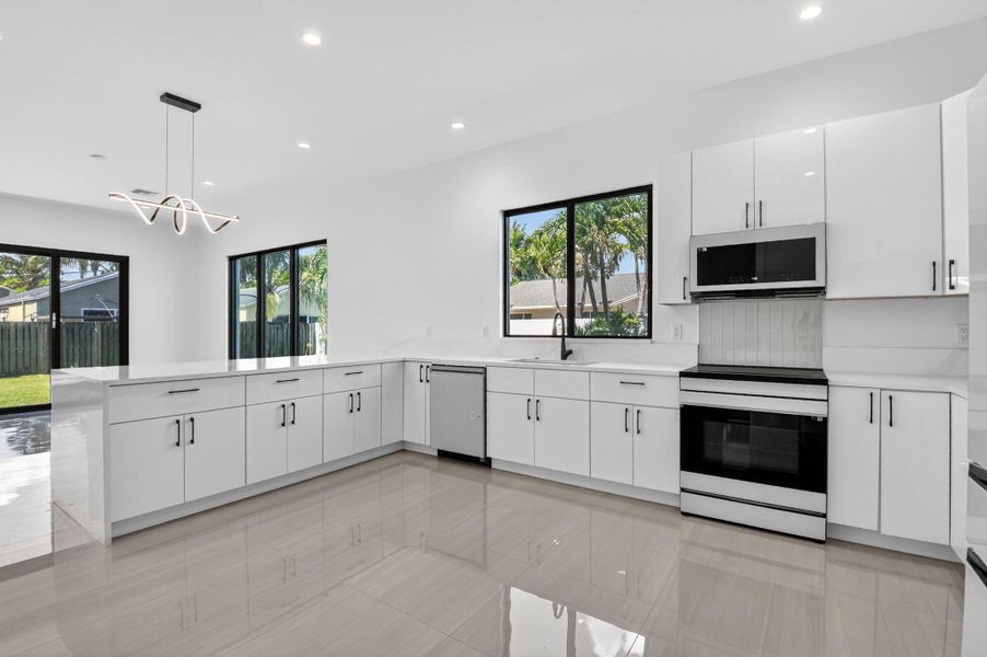Furnished interior view inside a new home in , Palm Springs (Image 16).