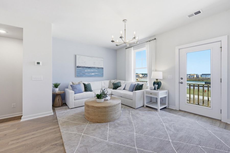 Furnished interior view inside a new home in Westpark at Cane Bay, Summerville (Image 12). Furnished interior view inside a new home in Westpark at Cane Bay, Summerville (Image 12).