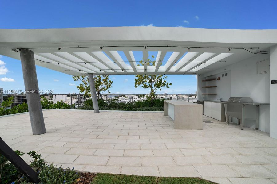 Exterior details and patio area of a home in , Bay Harbor Islands (Image 26).