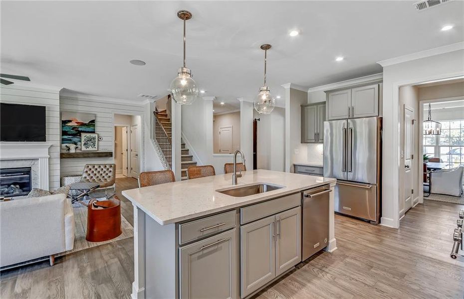Furnished interior view inside a new home in Rose Creek, Cumming (Image 11).