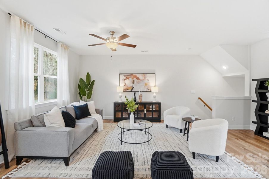 Furnished interior view inside a new home in , Charlotte (Image 13). Furnished interior view inside a new home in , Charlotte (Image 13).