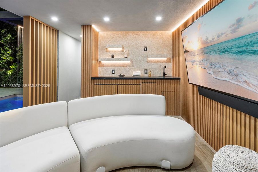 Furnished interior view inside a new home in , Miami (Image 12). Furnished interior view inside a new home in , Miami (Image 12).