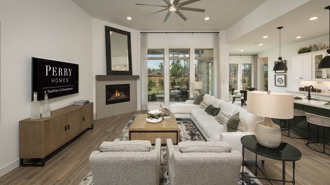 Furnished interior view inside a new home in Audubon Park 60', Magnolia (Image 5).