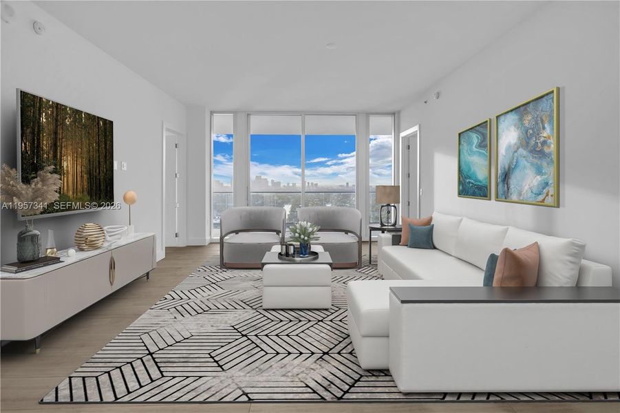 Furnished interior view inside a new home in , Fort Lauderdale (Image 7). Furnished interior view inside a new home in , Fort Lauderdale (Image 7).