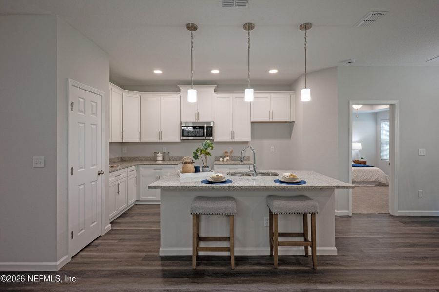 Furnished interior view inside a new home in , Jacksonville (Image 12).
