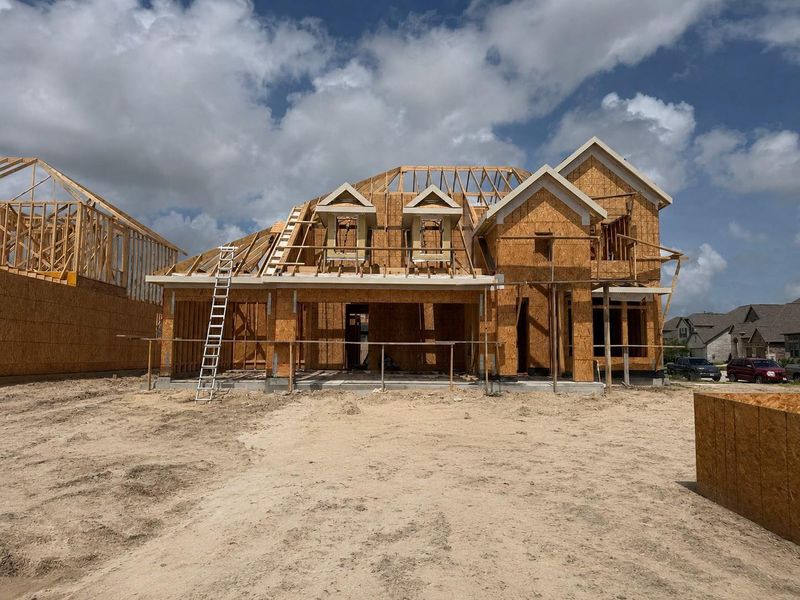 In-progress construction of a new home in Westland Ranch, League City, TX (Image 6).