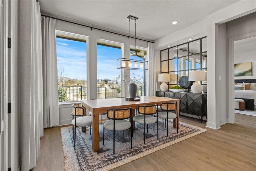 Furnished interior view inside a new home in Lariat, Liberty Hill (Image 56).