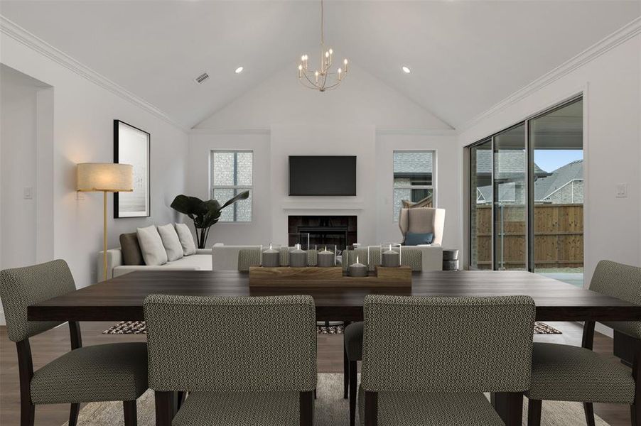 Furnished interior view inside a new home in Gateway Parks, Forney (Image 12).