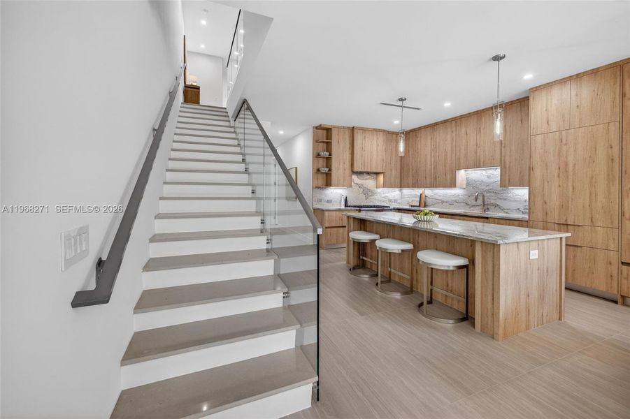 Furnished interior view inside a new home in , Fort Lauderdale (Image 60).