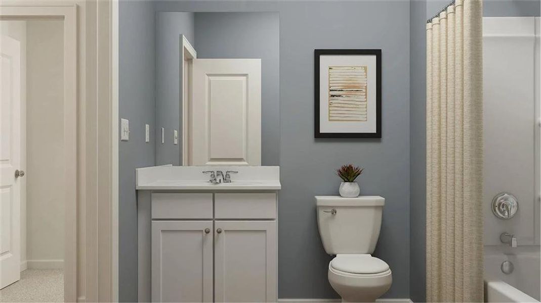 Furnished interior view inside a new home in Crossvine Village, LaGrange (Image 5).
