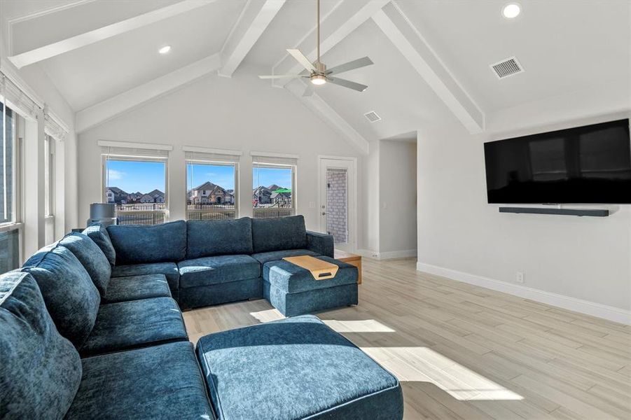 Furnished interior view inside a new home in The Grove, Midlothian (Image 19).