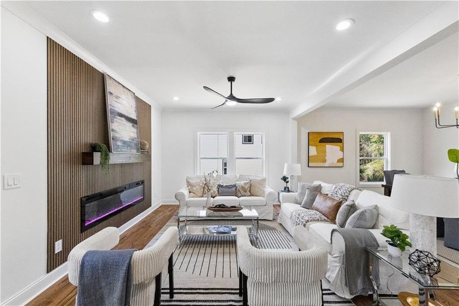 Furnished interior view inside a new home in , Decatur (Image 11).