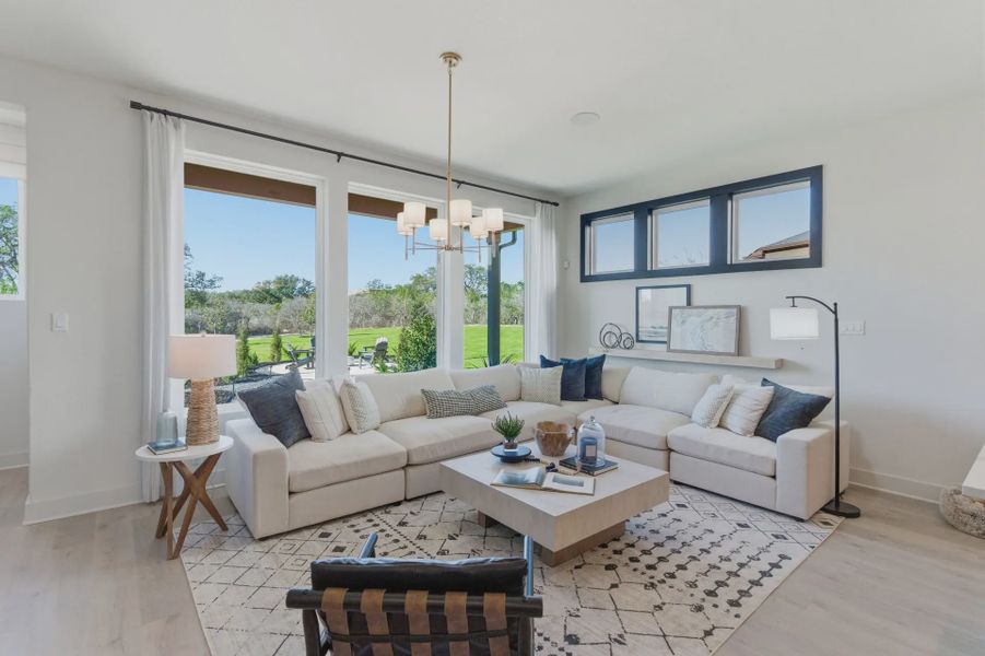 Furnished interior view inside a new home in Prominence Urban, San Antonio (Image 10).
