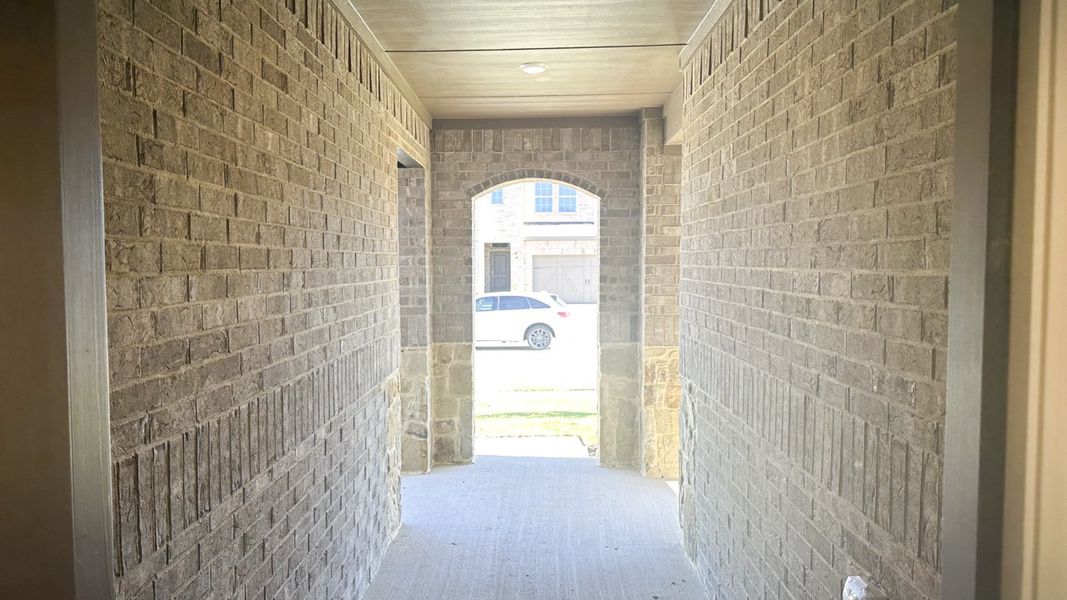 Representative exterior details of a home built from the MIDLAND by D.R. Horton in Northspur, Forney (Image 3).