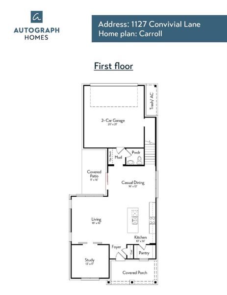 2D floor plan layout of this home in Indigo, Richmond, TX (Image 3). 2D floor plan layout of this home in Indigo, Richmond, TX (Image 3).