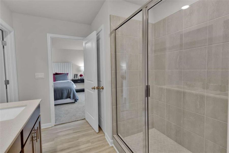 Furnished interior view inside a new home in Hawthorne Station, College Park (Image 15). Furnished interior view inside a new home in Hawthorne Station, College Park (Image 15).