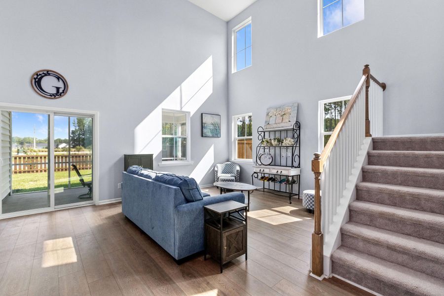 Furnished interior view inside a new home in Sweetgrass at Summers Corner, Summerville (Image 35).