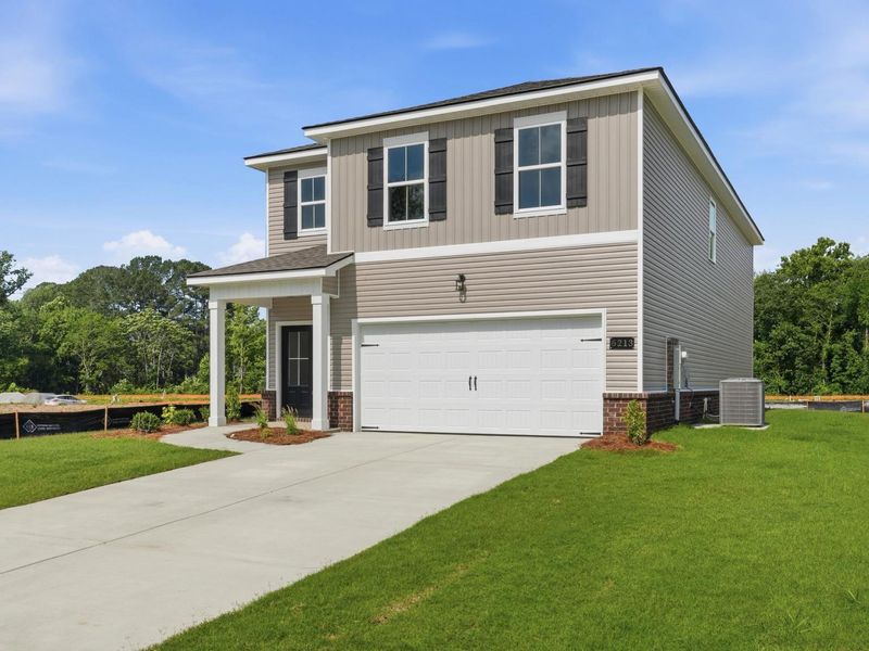 Representative exterior photo of a completed home built from the The Russell A by Davidson Homes LLC in Bailey Park, Fayetteville, TN (Image 22). Representative exterior photo of a completed home built from the The Russell A by Davidson Homes LLC in Bailey Park, Fayetteville, TN (Image 22).