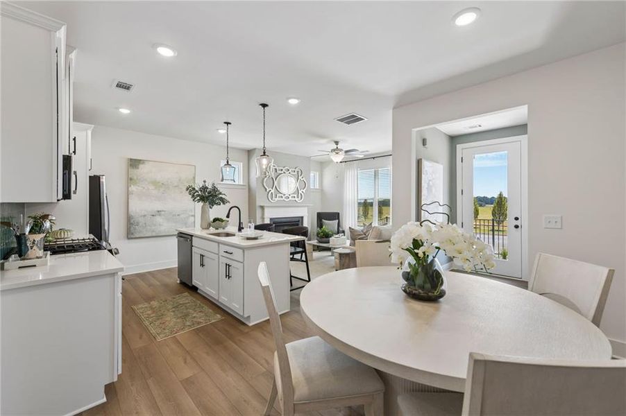 Furnished interior view inside a new home in Tribute, Hoschton (Image 14).