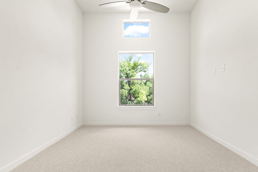 Spacious, unfurnished interior of a new home in Cottonwood Creek, Rowlett (Image 22).