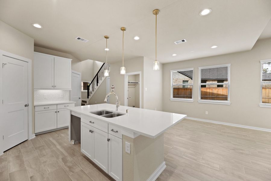 Furnished interior view inside a new home in The Woodlands Hills, Willis (Image 16). Furnished interior view inside a new home in The Woodlands Hills, Willis (Image 16).