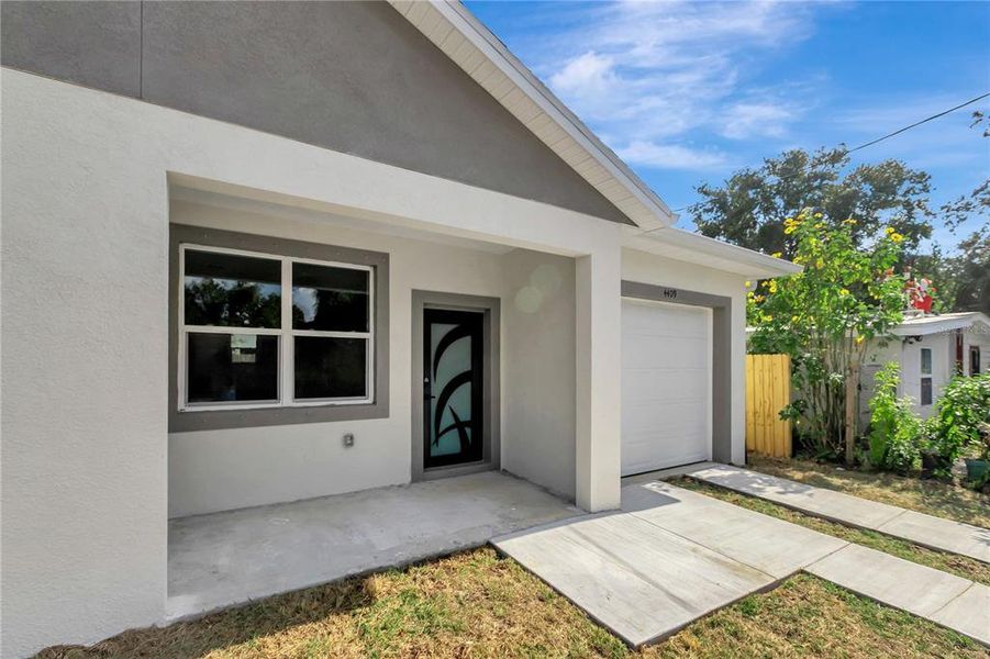 Exterior details and patio area of a home in , Tampa (Image 3). Exterior details and patio area of a home in , Tampa (Image 3).
