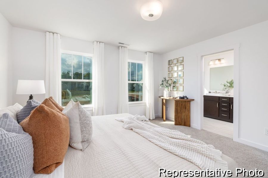 Furnished interior view inside a new home in Copper Ridge at Flowers Plantation, Clayton (Image 14).