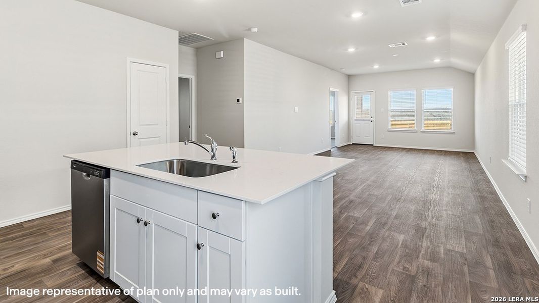 Furnished interior view inside a new home in Seneca Trails, Leon Valley (Image 4).
