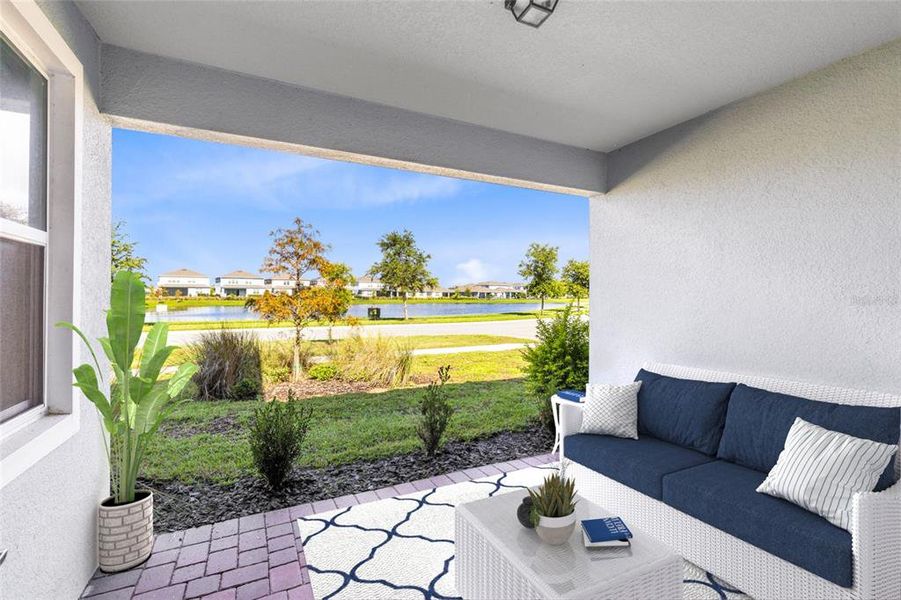 Furnished interior view inside a new home in Isles of Lake Nona, Orlando (Image 25). Furnished interior view inside a new home in Isles of Lake Nona, Orlando (Image 25).