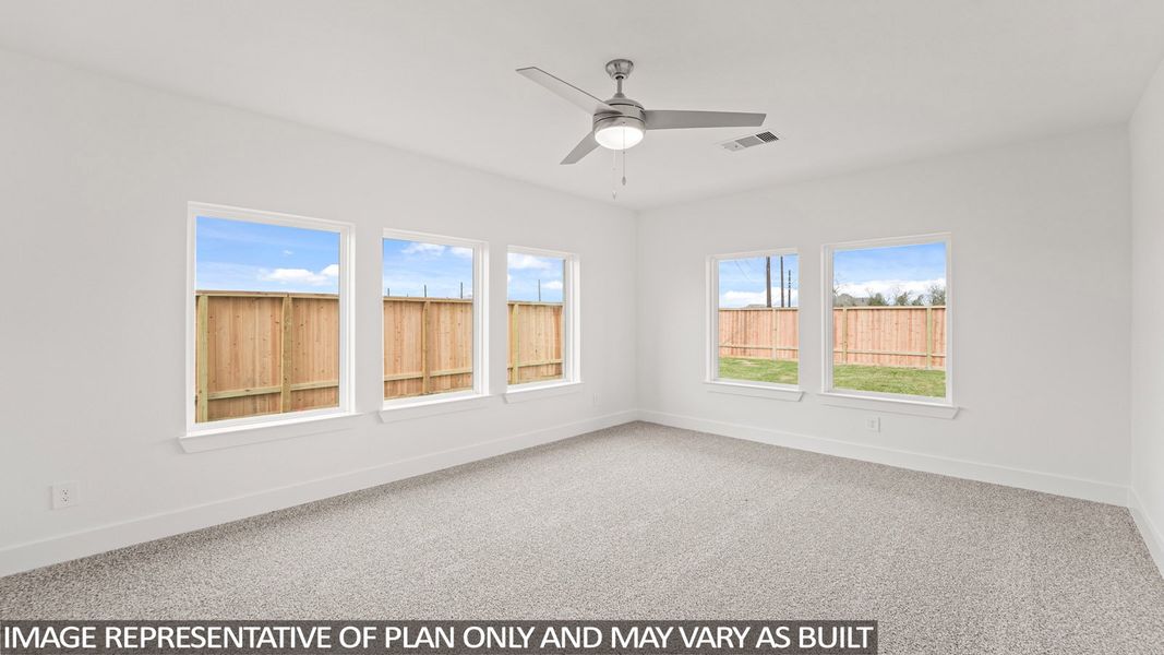 Representative unfurnished interior of a home built from the E60F by D.R. Horton in Riverside Estates, Mont Belvieu (Image 13).