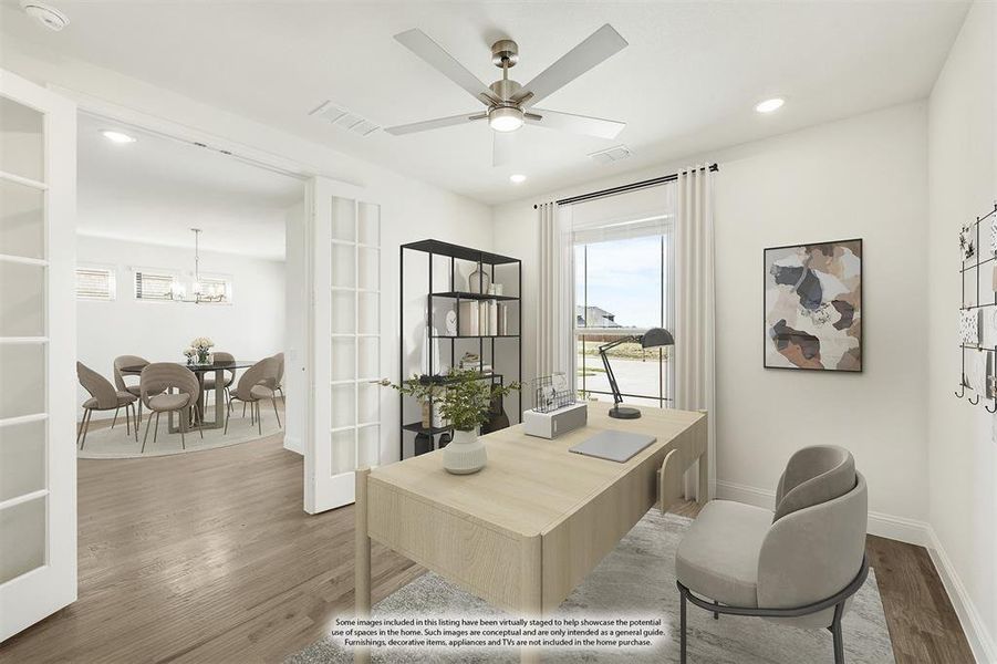 Furnished interior view inside a new home in Wildflower Ranch 60-65, Justin (Image 13). Furnished interior view inside a new home in Wildflower Ranch 60-65, Justin (Image 13).