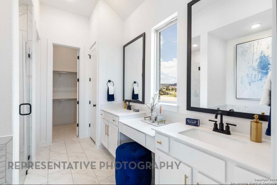 Furnished interior view inside a new home in Davis Ranch: 50ft. lots, San Antonio (Image 4).