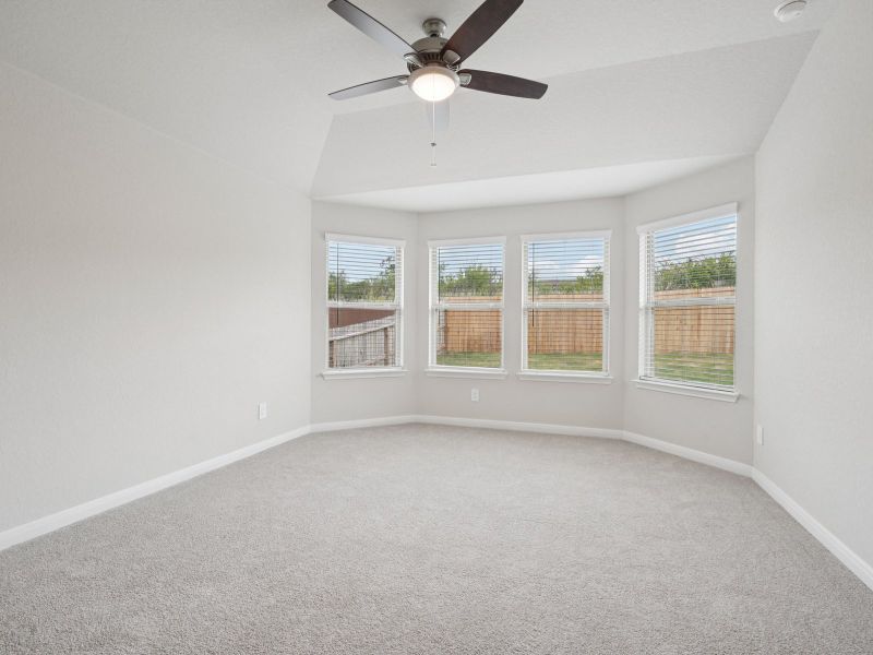 Primary suite bathroom in the Briscoe floorplan at a Meritage Homes community. Primary suite bathroom in the Briscoe floorplan at a Meritage Homes community.