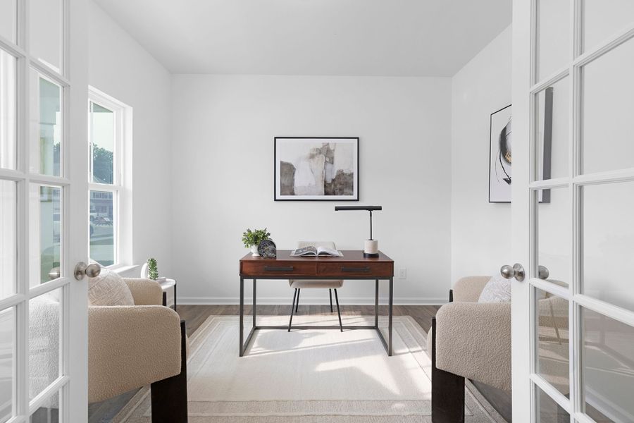 Representative furnished interior of a home built from the Calgary by True Homes in Westbrook Falls, Colfax (Image 10).