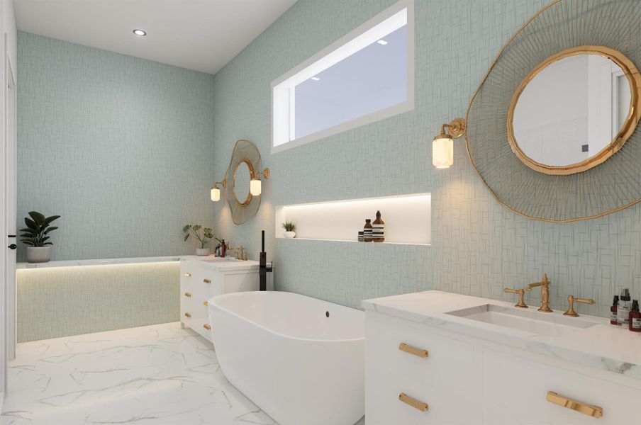 Furnished interior view inside a new home in , West Palm Beach (Image 7).