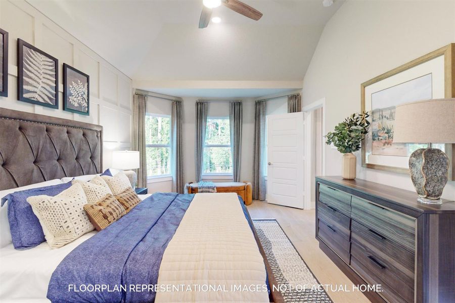Furnished interior view inside a new home in Lone Star Landing, Montgomery (Image 12).