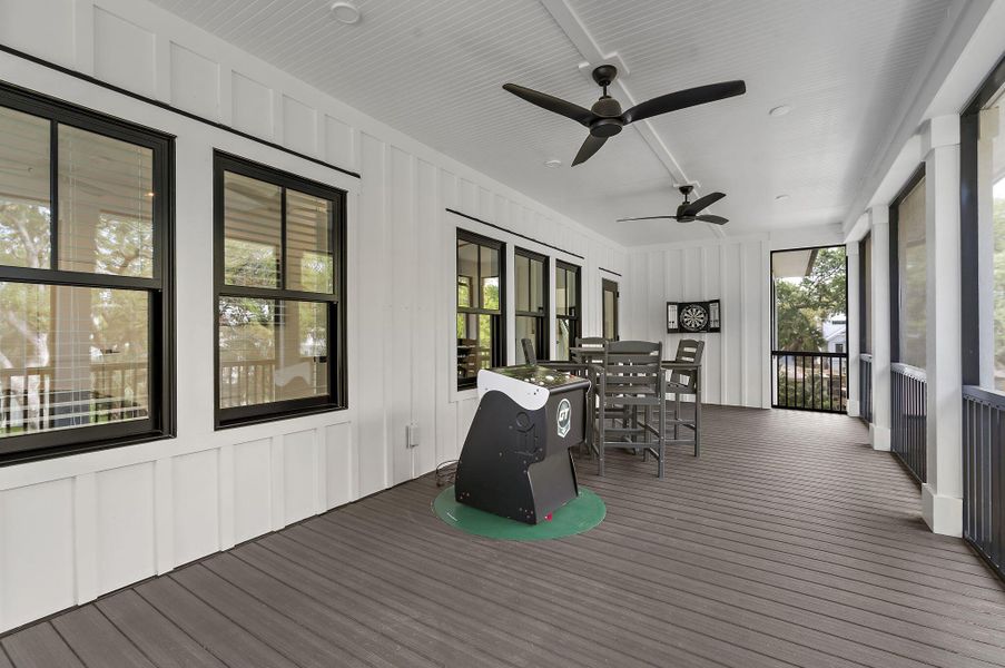 Exterior details and patio area of a home in , Isle Of Palms (Image 43). Exterior details and patio area of a home in , Isle Of Palms (Image 43).