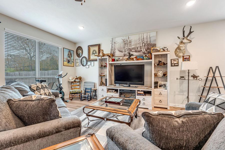 View of open living area