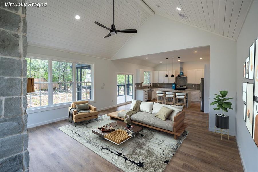 Living Room and Kitchen