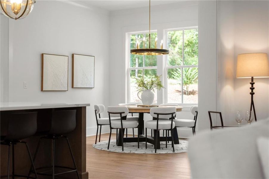 Furnished interior view inside a new home in , Canton (Image 60).