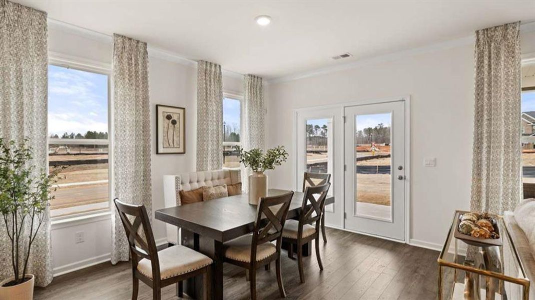 Furnished interior view inside a new home in Heritage Pointe, Senoia (Image 11).