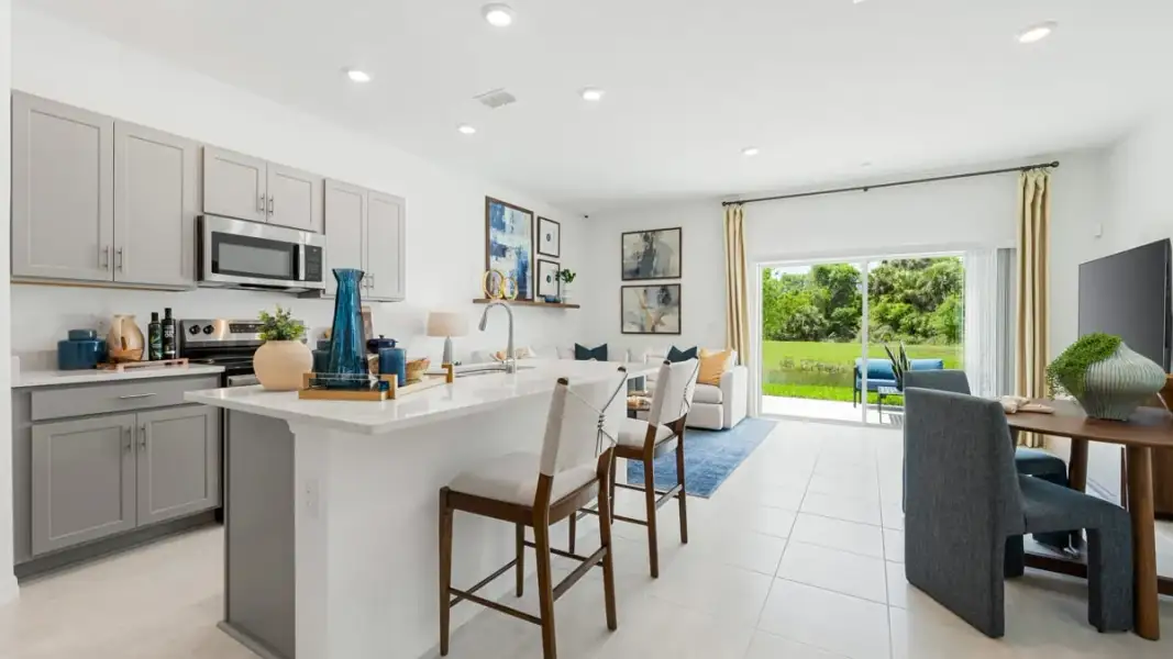 Furnished interior view inside a new home in The Towns at Tiburon, Nokomis (Image 8).
