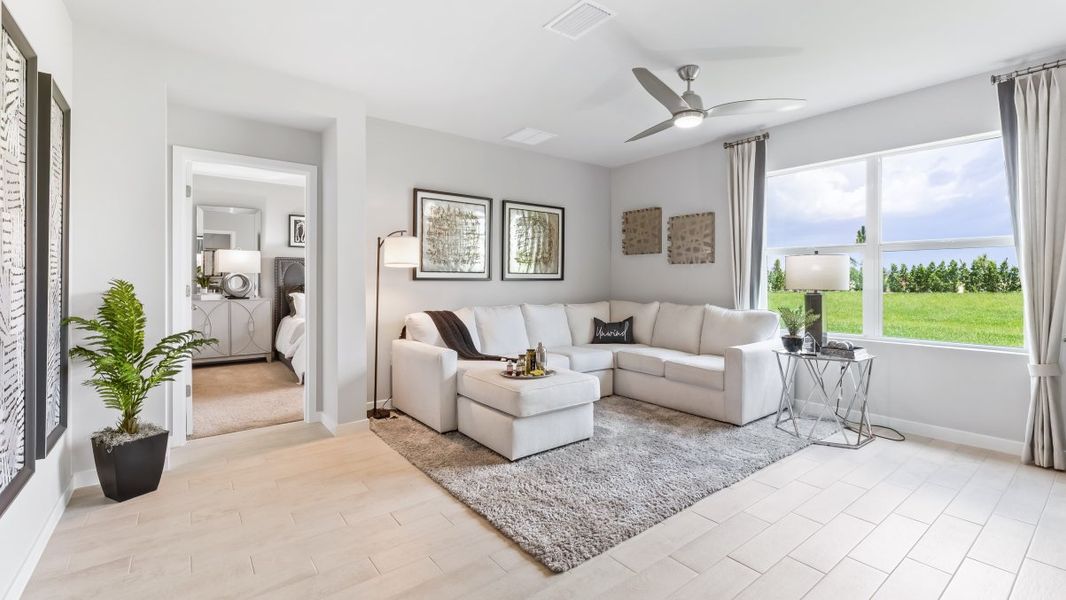 Representative furnished interior of a home built from the CALI by D.R. Horton in Palmetto Landing at Babcock Ranch Express, Punta Gorda (Image 4).