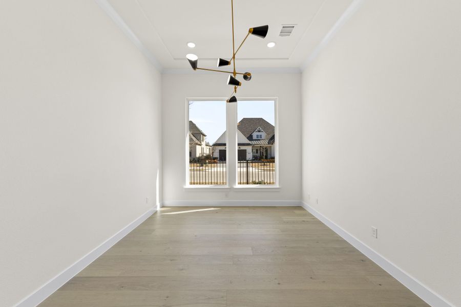 Representative unfurnished interior of a home built from the 5551 by Tradition Homes in Windsong Ranch, Prosper (Image 18).