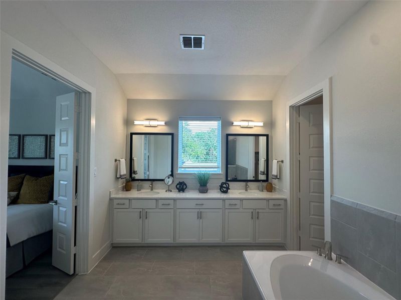 Furnished interior view inside a new home in Shady Acres, Houston (Image 10). Furnished interior view inside a new home in Shady Acres, Houston (Image 10).