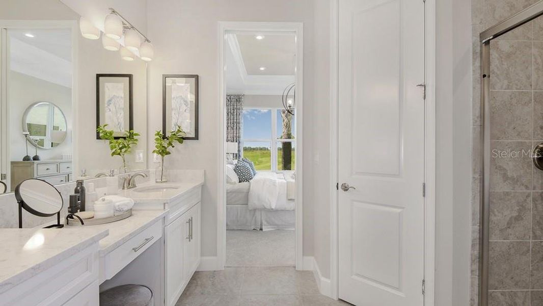 Furnished interior view inside a new home in Esplanade at Skye Ranch, Sarasota (Image 10). Furnished interior view inside a new home in Esplanade at Skye Ranch, Sarasota (Image 10).