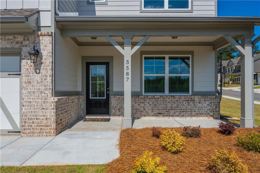 Exterior details and patio area of a home in , Flowery Branch (Image 4).