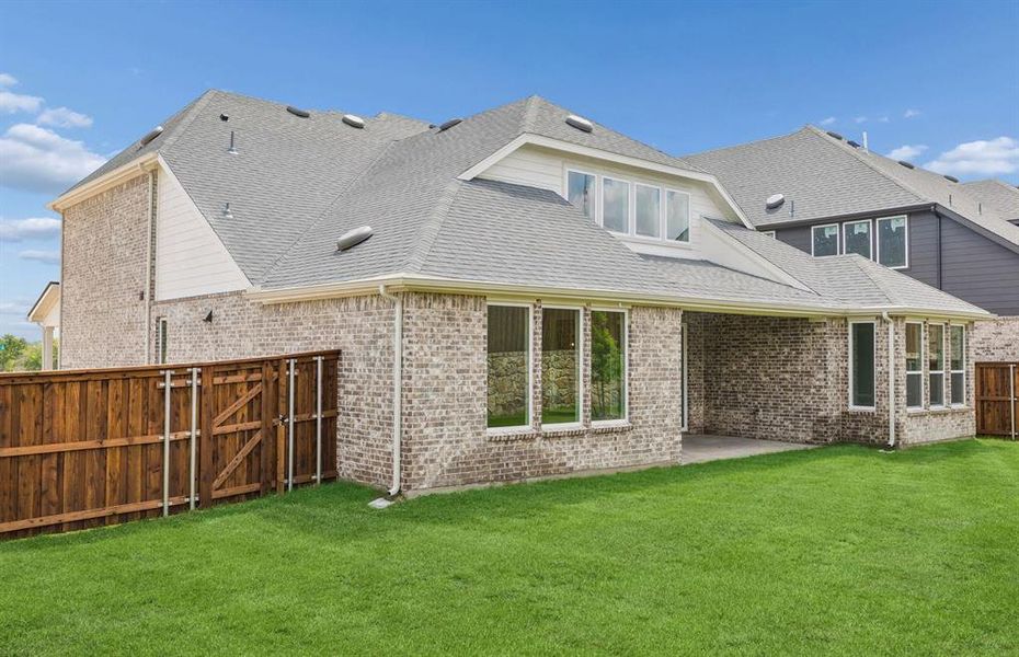 Large fenced-in backyard